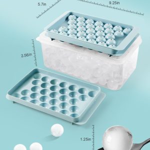 Ice Cube Tray with Lid and Bin