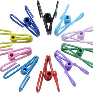 30 Pcs 2 Inch 10 Different Random Colors Chip Clips