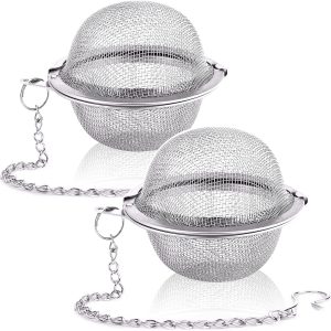 2PCS Stainless Steel Mesh Tea